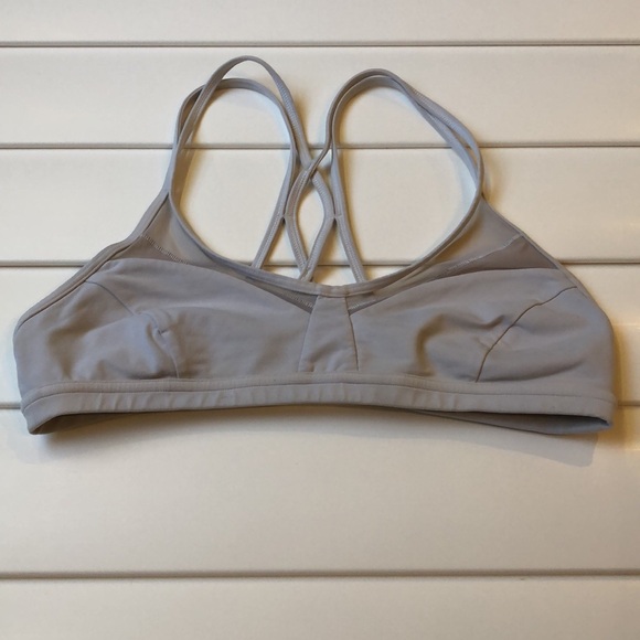 Lululemon white crisscross spaghetti strap sports bra - Picture 5 of 10